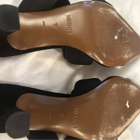 Neous Alpha recycled nylon mules in black 37 EU 6.5 US.  Made in Italy worn once - Picture 5 of 8